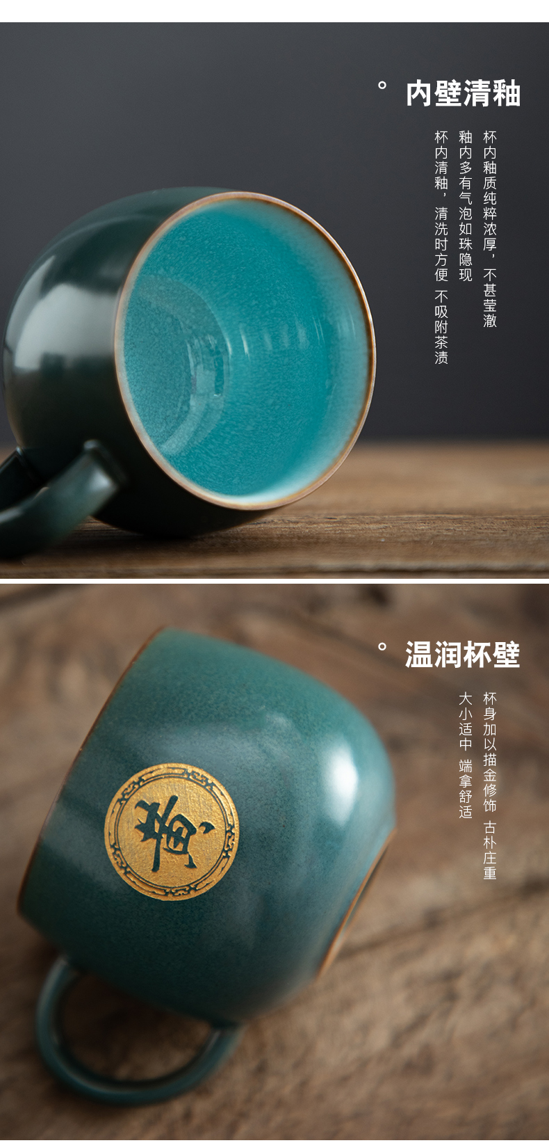 Zodiac of ceramic cup kung fu tea masters cup single cup size household custom lettering