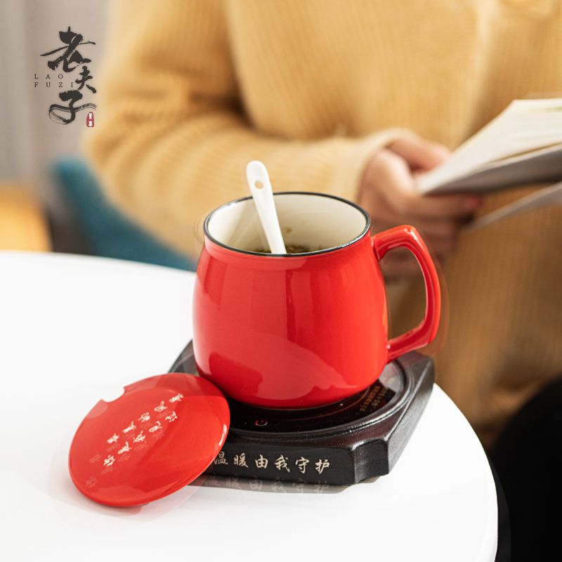 Thermostat heating glass ceramic cup pad insulation base office lovers warm the teapot cup of hot milk