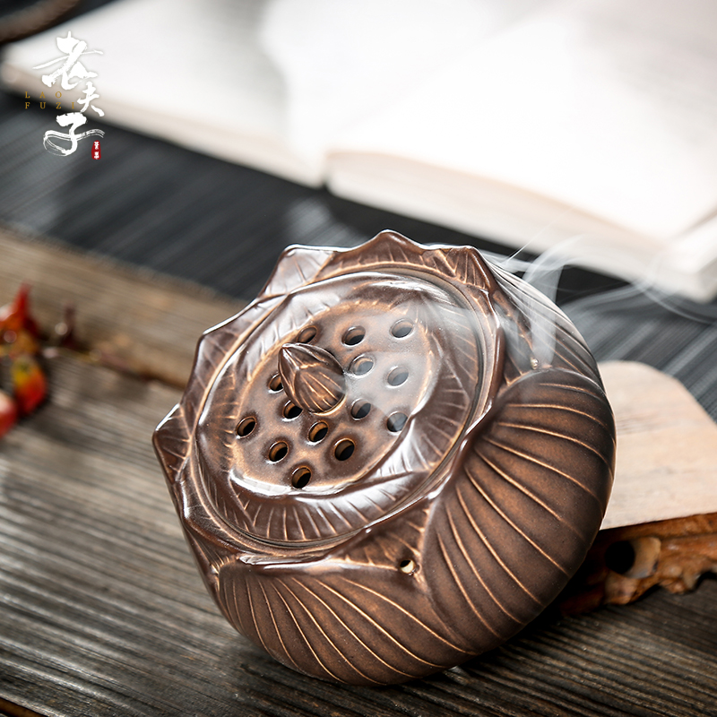 The professor ceramic incense buner archaize aromatherapy furnace interior ta home plate censer for Buddha tea accessories