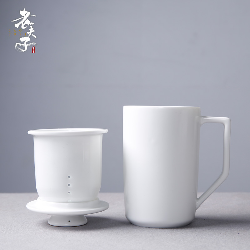 Creative ceramic tea set personal mark cup with cover filter cup cup tea cup master cup home office cup
