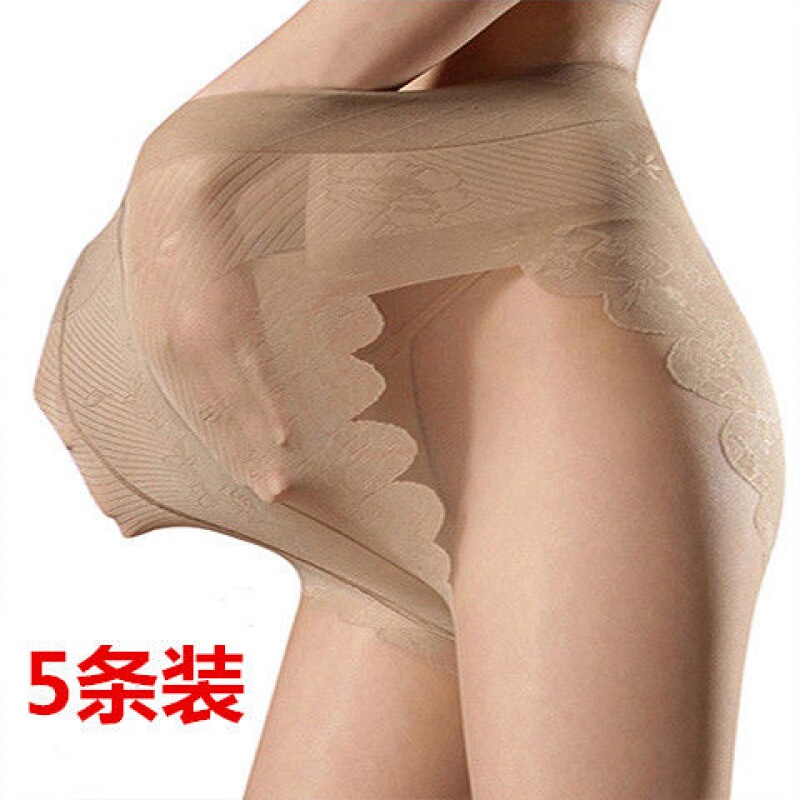 5 Pairs of Women's Summer Ultra-Thin Bikini Crotch Anti-Snag Stockings, Extra-Long Flesh-Colored Pantyhose at a Discounted Price 5 Pairs of Women's Summer Ultra-Thin Bikini Crotch Anti-Snag Stockings, Extra-Long Flesh-Colored Pantyhose at a Discounted Price
