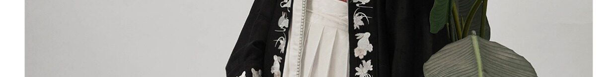 Китайцы одежда наборы 【上遥居】晚云间  宋制 原创汉服 女 春夏款 白色百迭长裙 内搭