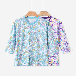 ຜູ້ຊາຍໄວກາງຄົນແລະຜູ້ສູງອາຍຸຂອງແມ່ຍິງ summer ຝ້າຍສາມໄຕມາດເສອແຂນຝ້າຍບໍລິສຸດ cardigan ບ້ານມອມບາງວ່າງຂະຫນາດໃຫຍ່ຂະຫນາດເຄິ່ງແຂນ grandma sweatshirt