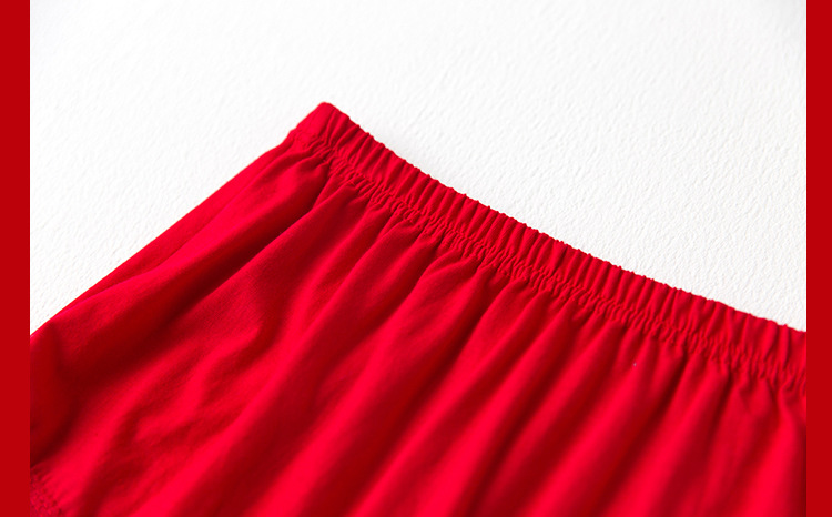 2 người đàn ông trung niên lớn quần lót lớn màu đỏ bà già lỏng lẻo eo cao squat cotton quần cháu gái do lot nam