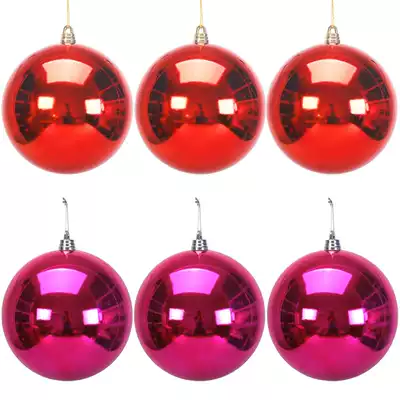 Holiday supplies Christmas ball decoration Hanging ball Mall store opening hanging ball decoration Plastic ball electroplating bright ball