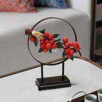 TAO2 Good Luck Lychee Ornaments Living Room Chinese-style Entrance Study Room TV Cabinet Wine Cabinet Decorations Moved and Opened