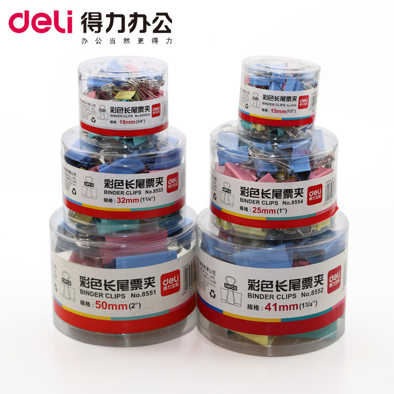 Right-hand Stationery Color Long Tail ticket clip Large number Small Number of paper Paper Paper paper Paper paper Paper Invoice Roll containing long tail clip not easy to rustle metal clips Dovetail Clip AnchoXX_ENCODE_CASE_CAPS_LOCK_Off 