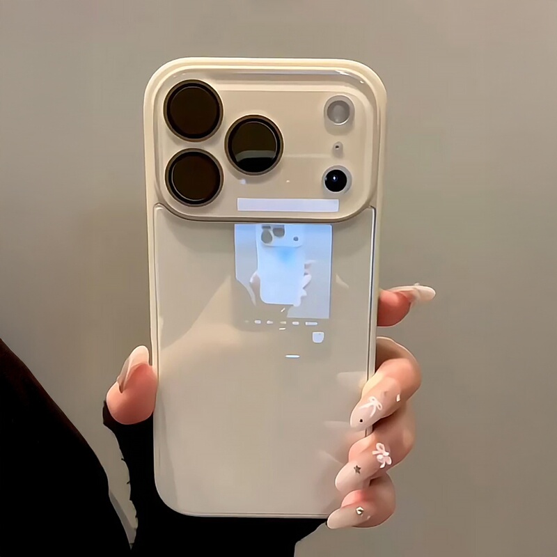 Suitable for Apple 17 Pro Max Phone Case, New 2026 Macaron Ice-Feel Glass Case, iPhone 16 /15 Simple Style, 14 Popular Style, Couple Style, 13 Solid Color, 17 Full Coverage Lens, 16 Pro Phone Cover