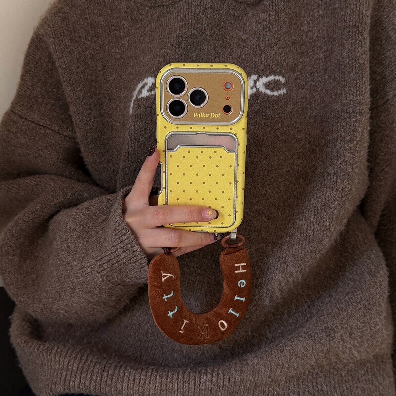 Suitable for Apple 17 Pro Max Phone Case, New 2026 Model with Large Window, Yellow Background with Polka Dots, iPhone 16 Pro Max Full Coverage, High-End Feel, 15 Protective Case, 14 Soft Handbag Style, 13 Super Popular Case, 17 Pro Suitable for Apple 17 Pro Max Phone Case, New 2026 Model with Large Window, Yellow Background with Polka Dots, iPhone 16 Pro Max Full Coverage, High-End Feel, 15 Protective Case, 14 Soft Handbag Style, 13 Super Popular Case, 17 Pro