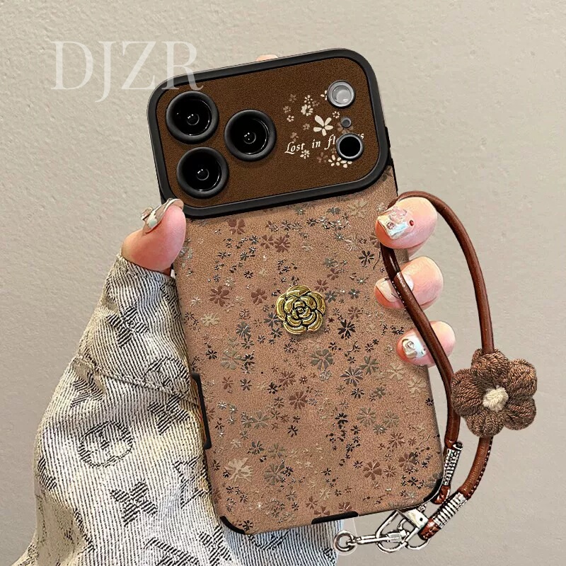 Suitable for Apple 18 Pro Max Phone Case, New 2026 Vintage Three-Dimensional Camellia Design, High-End Suede for iPhone 17 Pro Max, Autumn and Winter Style for 15, Full Protection Anti-Drop for 14, Protective Cover for 13 Suitable for Apple 18 Pro Max Phone Case, New 2026 Vintage Three-Dimensional Camellia Design, High-End Suede for iPhone 17 Pro Max, Autumn and Winter Style for 15, Full Protection Anti-Drop for 14, Protective Cover for 13