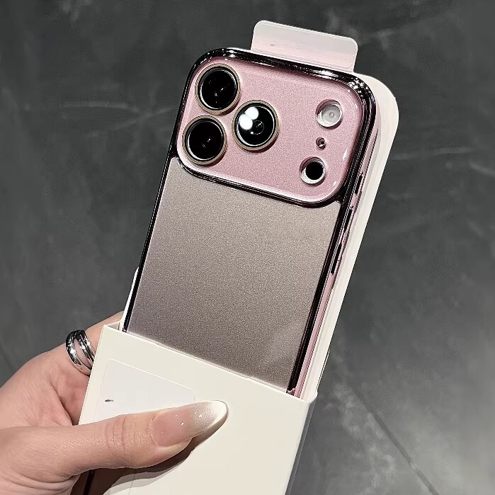 Suitable for Apple 17 Pro Max Phone Case, New 2026 Electroplated Ice-Like Glass Rose Gold iPhone 16 Pro Max Full Coverage 15 Hard Case 14 Super Popular 13 Couple High-End Feel Very Good-Looking Solid Color Suitable for Apple 17 Pro Max Phone Case, New 2026 Electroplated Ice-Like Glass Rose Gold iPhone 16 Pro Max Full Coverage 15 Hard Case 14 Super Popular 13 Couple High-End Feel Very Good-Looking Solid Color