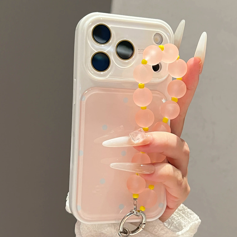 Suitable for Apple 18Promax Mobile Phone Case, New 2026 Simple Polka Dot Design, iPhone 17Promax Full Lens Protection, 16Pro Super Stylish Ins Style, 15 High-End Feel with Lanyard, 14/13 Case Suitable for Apple 18Promax Mobile Phone Case, New 2026 Simple Polka Dot Design, iPhone 17Promax Full Lens Protection, 16Pro Super Stylish Ins Style, 15 High-End Feel with Lanyard, 14/13 Case