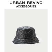 URBAN REVIVO2021 Winter New Lady Accessories Fashion Grit Fisherman Hat AY42TA4N2002