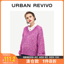 UR2021 winter new womens red knitted sweater Womens T-shirt bottoming shirt WG05R9BN2004