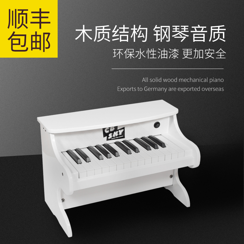 cbsky children's piano wood toys electronic violin begs little boys girls' baby music toy mini presents-Taobao