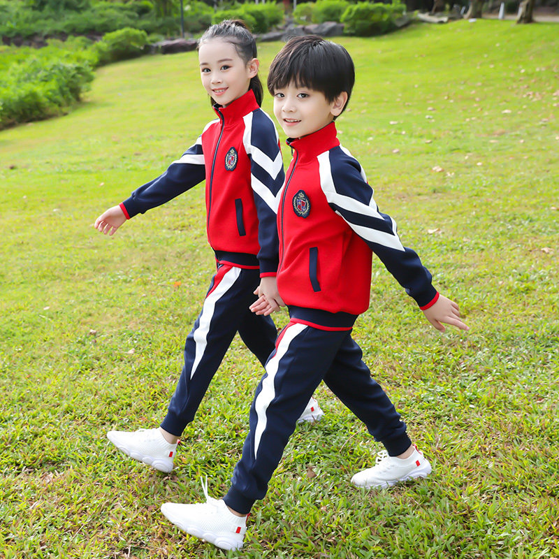2020 Fall new kindergarten Garden uniforms Spring and autumn clothes school uniforms for elementary school students Three sets of men and women children class uniforms