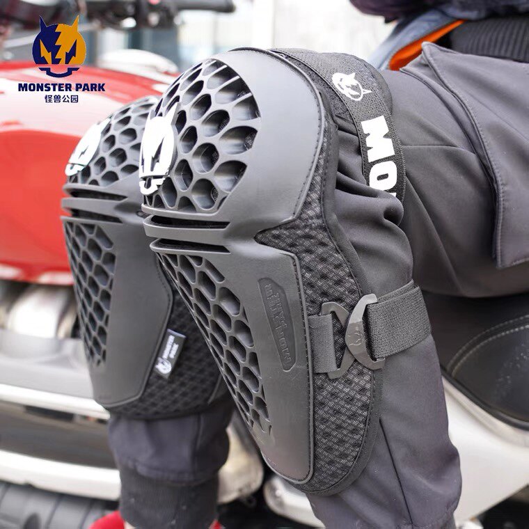 Monster Park motorcycle knee pads summer motorcycle riding protective gear men and women knight anti-fall equipment alien snail
