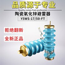 Zinc oxide arrester Y5WS-17 50FT high pressure outdoor blue ceramic lightning protector 10KV Guangdong line type