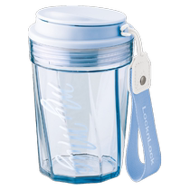 Lock and Lock Water Cup Thickened Plastic Coke Cup Sealed Leak-proof Cup Couple Coffee Creative Push Lid with Carrying Rope