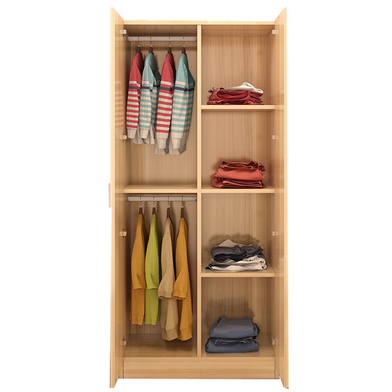 Đặc biệt cung cấp tủ quần áo hiện đại đơn giản Bắc Kinh vận chuyển tủ quần áo ban công tủ phòng ngủ tủ ba cửa hai cánh tủ quần áo bằng gỗ - Buồng tủ gỗ mini