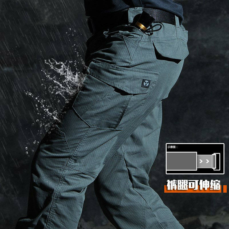 Ruling Officer Thunder & Thunder Tactical Pants Men's Army Memes Special Soldiers Anti-Absorbent Sub-Elastic Outdoor Work Pants Spring And Autumn For Training Pants