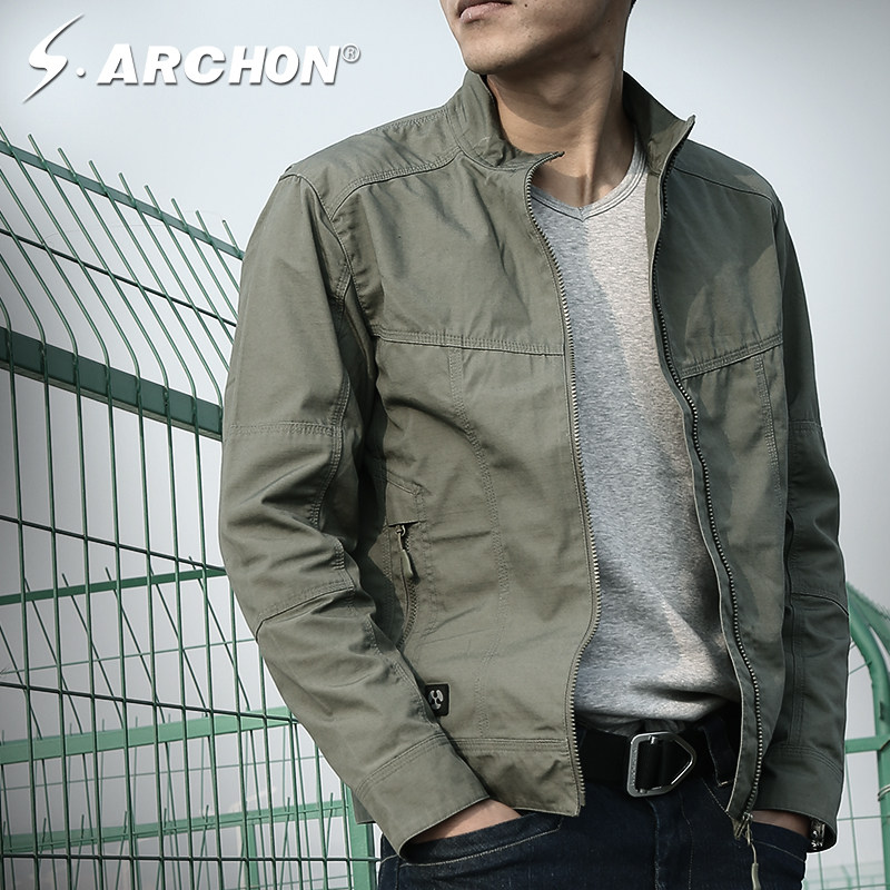 Archon single-layer tactical jacket Men's army fan jacket Waterproof spring and autumn outdoor combat training suit Hiking mountaineering jacket