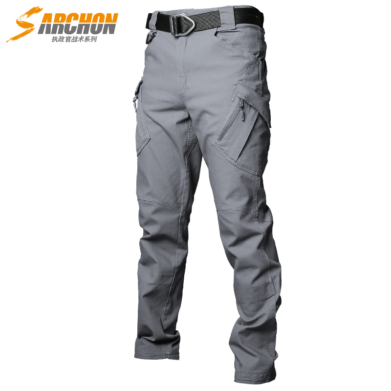 Governing Official Spring Autumn IX9 Tactical Pants Men's Body Special Soldiers Pants Outdoor Work Pants Multiple Pockets For Training Pants-Taobao