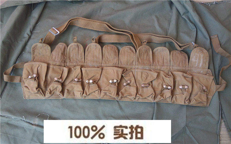 Old stock Early earth Yellow 56 Tactical Vest 10 Hood Hung CS Army fan Collection Outdoor Multi-functional Ctrip with bag