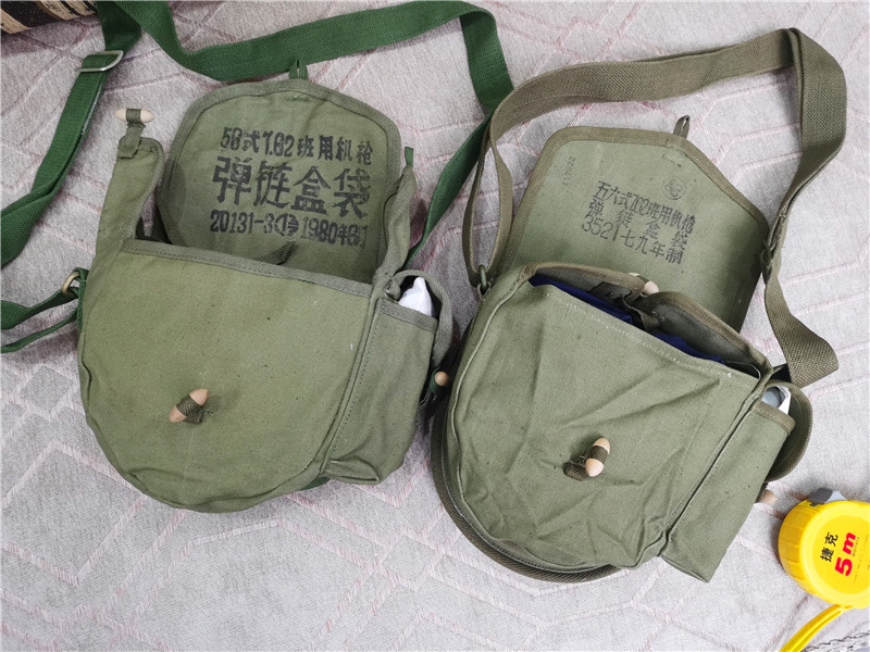 Stock New Band Side Pocket 56 Drum Bag Single Shoulder Wood Buttoned Old Canvas 7 62 Kit Outdoor Retro Thickened Casual Cross