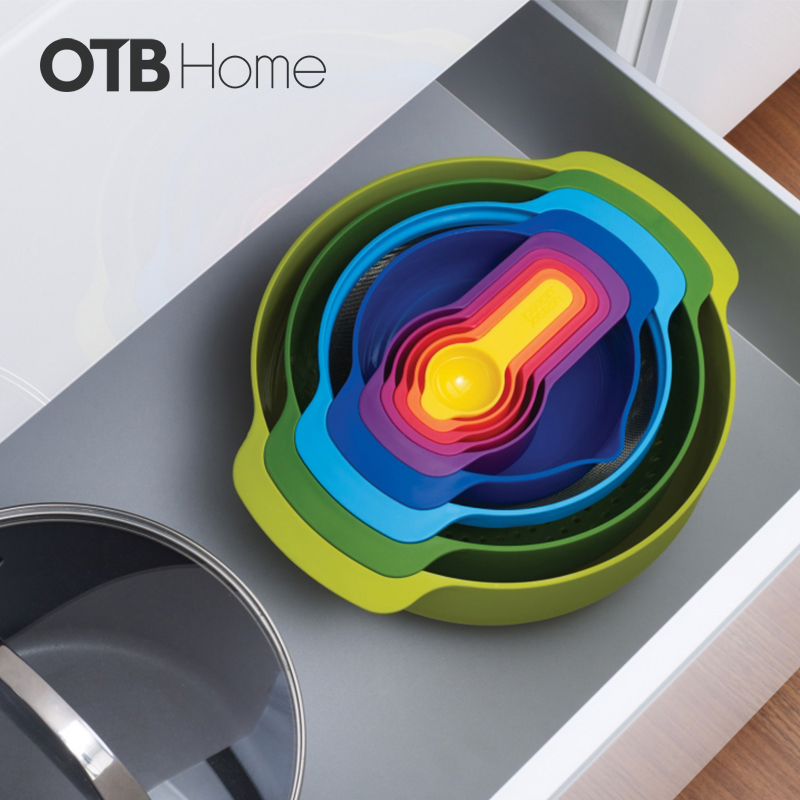 UK Joseph Joseph Rainbow Baking Tool Suit Kitchenware Bowl 9 pieces Full home entry-level molds