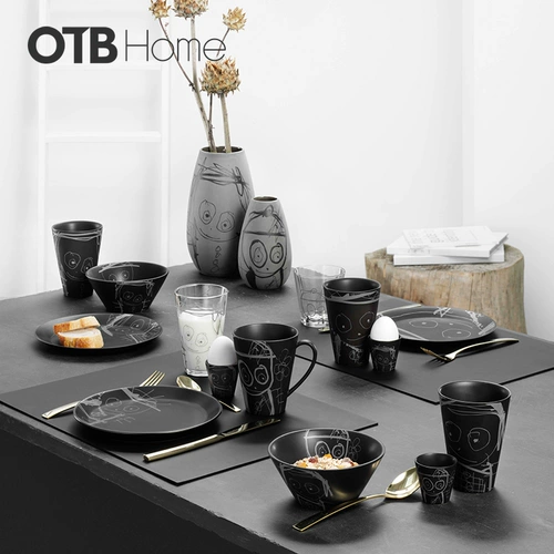 Датская айда керамика Марк Кубок Сонегинг Пара Кубка Пара черного дома иллюстрации напитки вода -чашка женская творческая тенденции