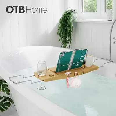 umbra bathtub rack Telescopic bamboo toilet powder room rack board bathroom storage flat rack