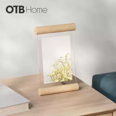 umbra photo frame set-up photo ornaments solid wood glass six-inch simple wedding photo frame Desktop 7-inch photo frame