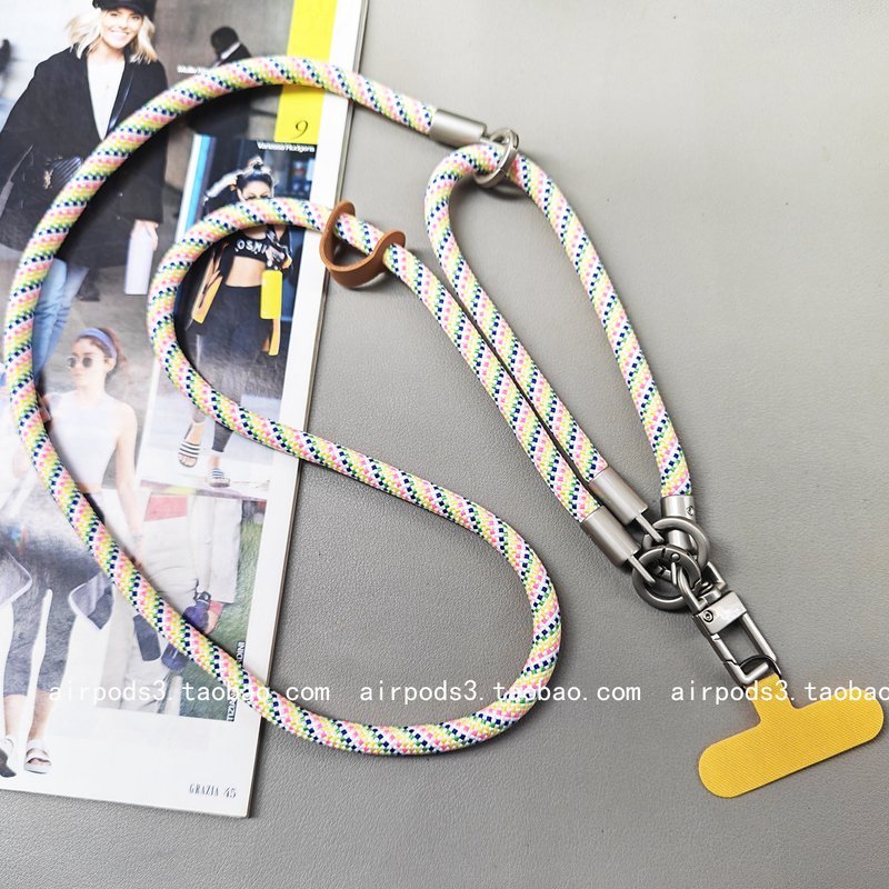 Three-In-One Phone Lanyard, Wrist Lanyard, Camera Lanyard, High-End Accessory, Original Pendant, Anti-Drop Chain, Crossbody Strap