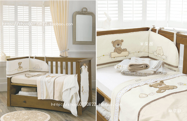 Trân trọng con gấu. Người Anh Mothercare bé bedding set kết hợp giường ngủ của trẻ em bao quanh bởi trẻ em chăn quilt cover new