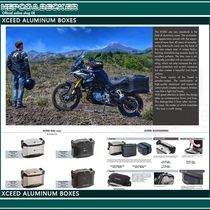 German HEPCO rhino XCEED imported aluminum alloy side box collection recommended motorcycle side box suitcase