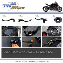Italy TWM brake clutch horn quick release fuel tank cap Ducati devil X DIAVEL 1260