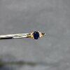 18k gold natural sapphire ring oval 5*7 women's ring