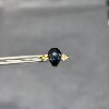 18k gold natural pear-shaped sapphire ring