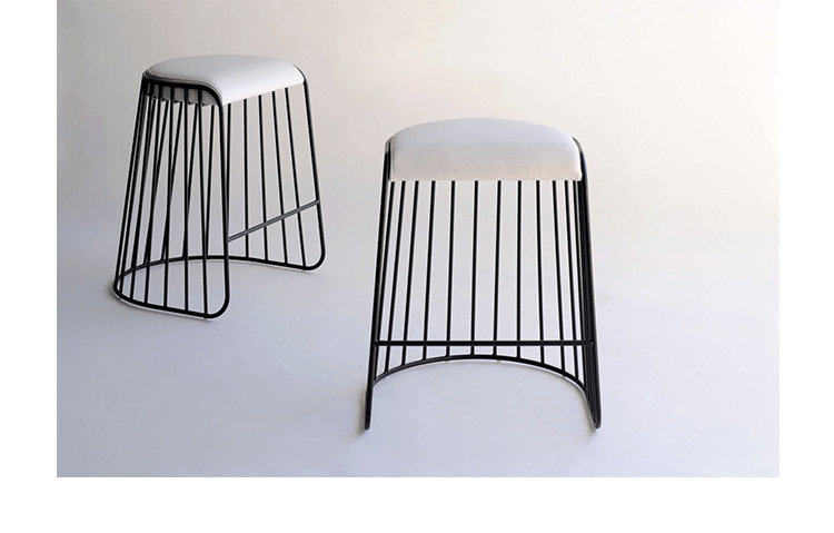 Nội thất sáng tạo thiết kế nội thất cô dâu mạng che mặt barstools thanh thép không gỉ thanh phân - Giải trí / Bar / KTV ghế quầy bar gỗ