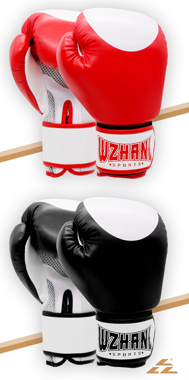 Găng tay đấm bốc Wu Zhanlong Võ thuật Muay Thai Sanda Fighting Fighting Sandbag Người lớn Taekwondo Thể thao Găng tay Thể thao bao cát đấm
