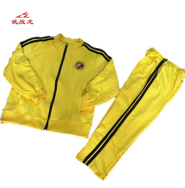 Wu Zhanlong quần áo võ thuật quần dài tay dây kéo đứng cổ áo Sanda quần áo Muay Thái Taekwondo chiến đấu thể thao chiến đấu găng tập boxing
