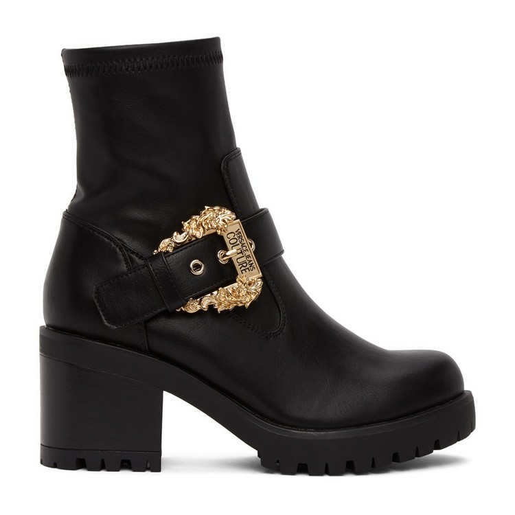 Versace Jeans 女士合成皮革黑色踝靴0928ss1519 Versace Jeans 女士合成皮革黑色踝靴0928ss1519