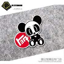 JDM Panda Cartoon Hip Hop FLOWER DAY SERIES ELECTRIC CAR STICKERS CREATIVE DECORATION CUTE WATERPROOF CAR STICKER
