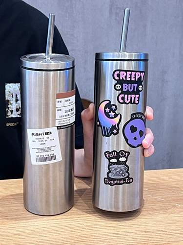 Высококачественный вместительный и большой кофейный стакан со стаканом для домашнего использования из нержавеющей стали подходит для мужчин и женщин