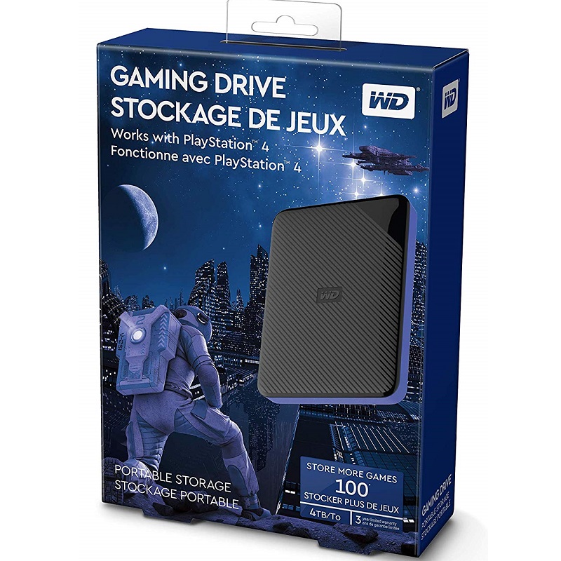 WD Western Digital 2T 2TB 4T 4TB GAMING DRIVE with PS4 game carry-on hard disc