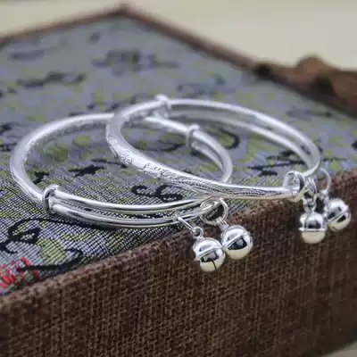 Baishi silver sincerity monkey baby silver bracelet 999 sterling silver baby Full Moon year old silver jewelry solid silver bracelet Dragon Phoenix Fu