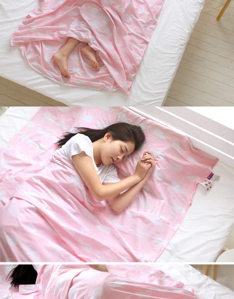 Khách sạn hiện vật bẩn túi ngủ du lịch túi ngủ khách sạn người lớn giường đơn du lịch túi xách tay cotton ngủ may túi ngủ cho bé