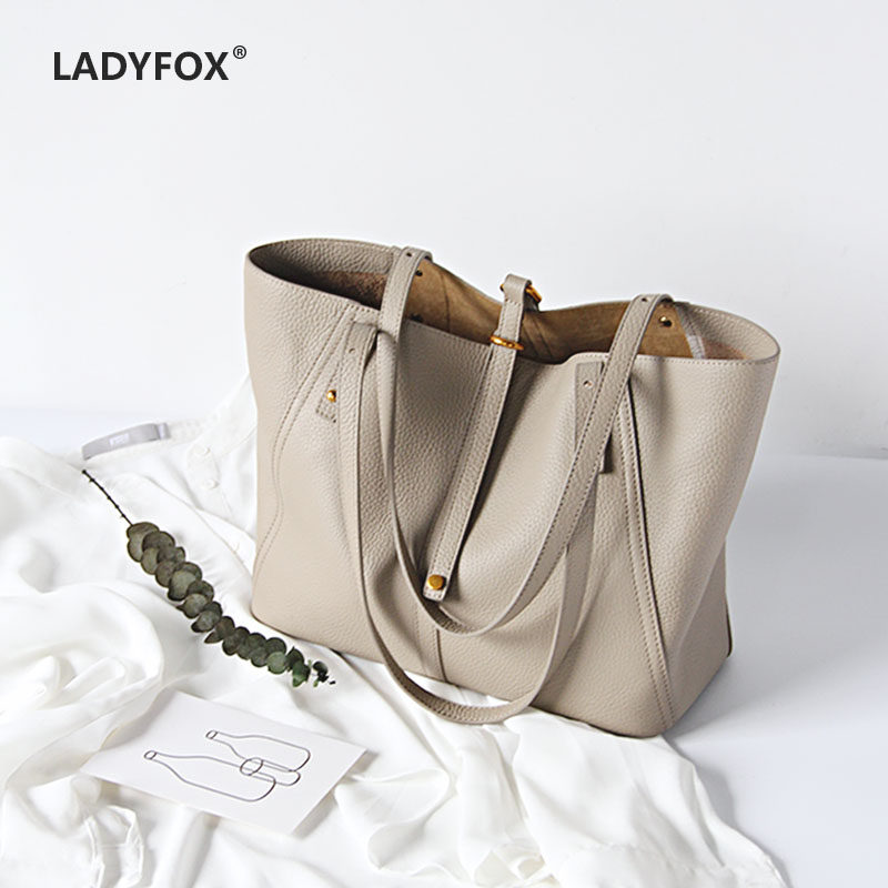 The big bag girl 2022 new leather single shoulder bag simple cow pittot pack summer large capacity light atmosphere