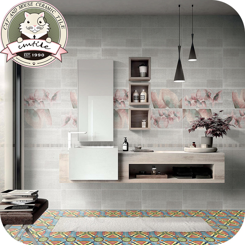 Nordic simple art tiles Antique tiles Powder room tiles Kitchen balcony background wall tiles Entrance floor tiles
